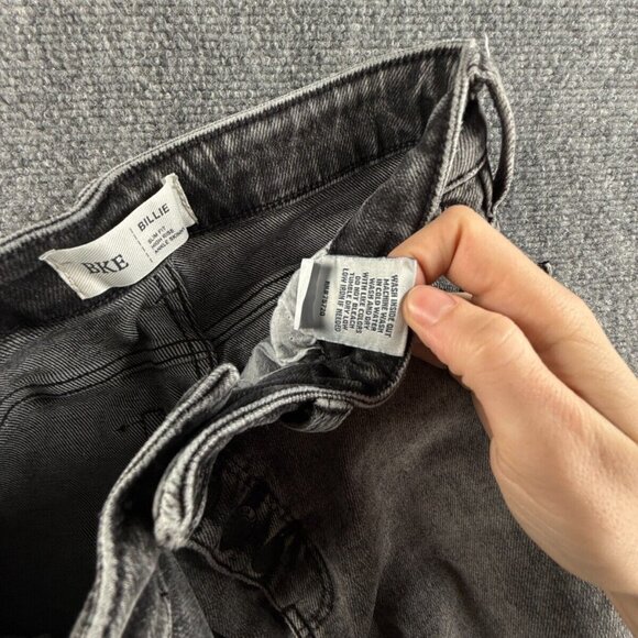 BKE Billie Gray Denim Jeans Slim Fit High Rise Ankle Skinny Stretch ACTL 29x27 - Picture 12 of 16